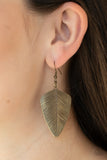 One Of The Flock - Brass Earring