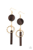 Raw Refinement - Brown Earring