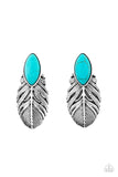 Rural Roadrunner - Blue Post Earring