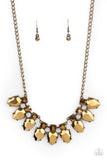 Extra Enticing - Brass Necklace