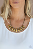 Extra Enticing - Brass Necklace