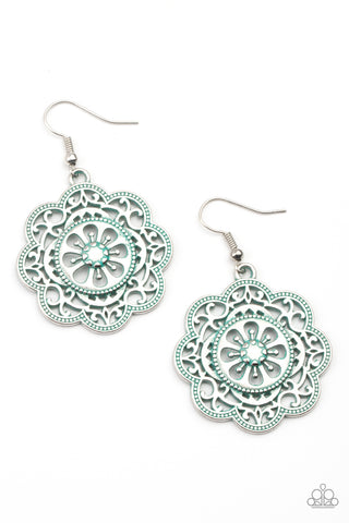 Western Mandalas - Blue Earring