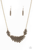 Queen of the QUILL - Brass Necklace