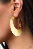 Going OVAL-board - Gold Hoop Earring