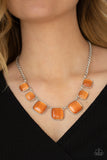 Aura Allure - Orange Necklace