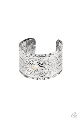 Aztec Artisan - White Bracelet