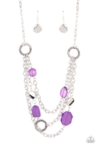 Oceanside Spa - Purple Necklace