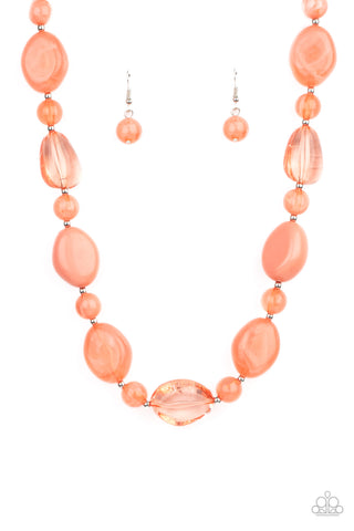 Staycation Stunner - Orange Necklace