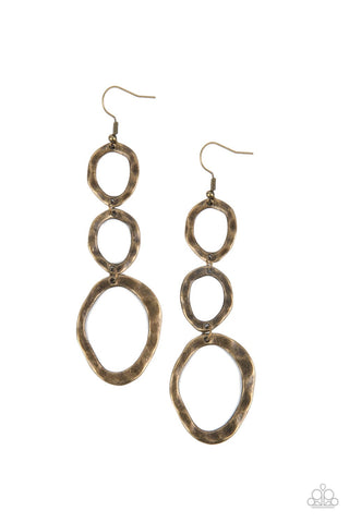 So OVAL It! - Brass Earring