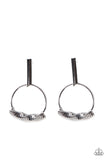 Set Into Motion - Black Post Earring