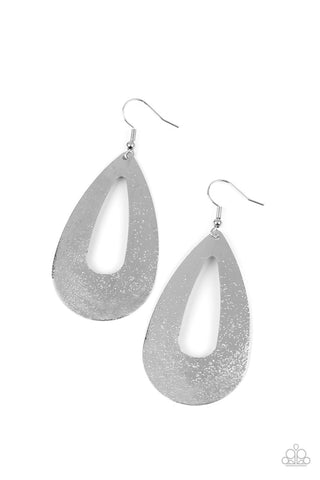 Hand It OVAL! - Silver Earring