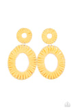 Foxy Flamenco - Yellow Post Earring