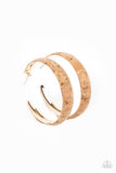 A CORK In The Road - Gold Hoop Earring