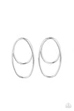 So OVAL-Dramatic - Silver Post Earring