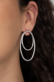 So OVAL-Dramatic - Silver Post Earring