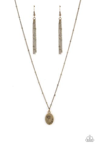 Be The Peace You Seek - Brass Necklace