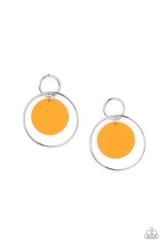 POP, Look, and Listen - Orange Post Earring