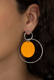 POP, Look, and Listen - Orange Post Earring