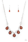 Majestically Mystic - Brown Necklace