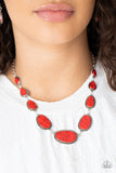 Elemental Eden - Red Necklace