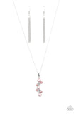 Classically Clustered - Pink Necklace