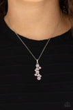 Classically Clustered - Pink Necklace