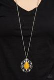 Bewitched Beam - Yellow Necklace