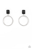 Prismatic Perfection - Black Post Earring