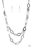 The OVAL-achiever - Black Necklace