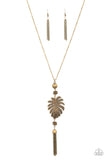 Palm Promenade - Brass Necklace