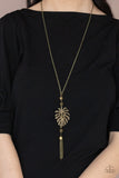 Palm Promenade - Brass Necklace