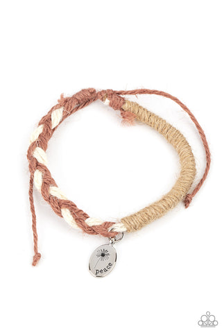 Perpetually Peaceful - Brown Bracelet