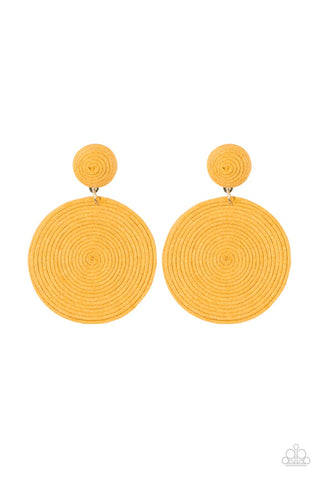 Circulate The Room - Yellow Post Earring