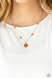 Romantic Rendezvous - Brown Necklace