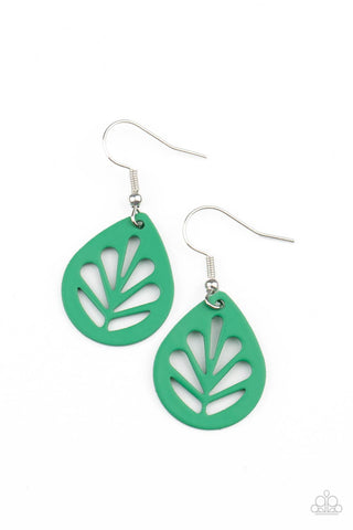 LEAF Yourself Wide Open - Green Earring