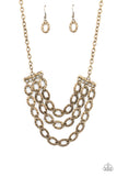 Repeat After Me - Brass Necklace