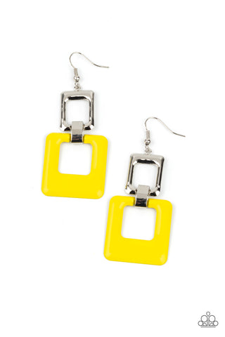 Twice As Nice - Yellow Earring