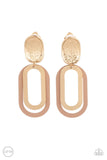 Melrose Mystery - Brown Clip-On Earring