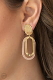 Melrose Mystery - Brown Clip-On Earring