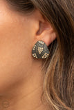 Gorgeously Galleria - Brass Clip-On Earring