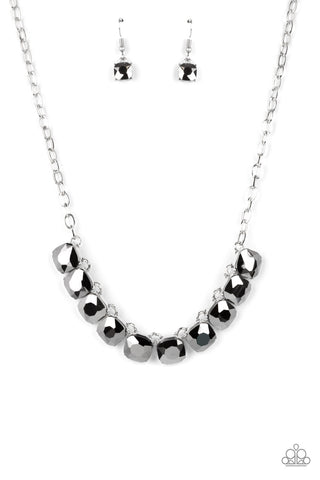 Radiance Squared - Silver Necklace