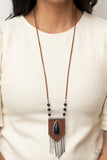 Enchantingly Tribal - Black Necklace