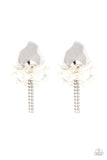 Harmonically Holographic - White Post Earring