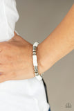 Stacked In Your Favor - White Bracelet