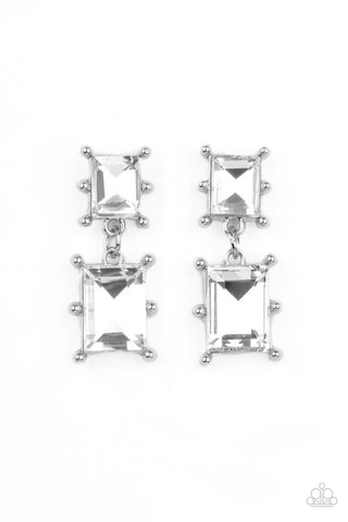 Cosmic Queen - White Post Earring