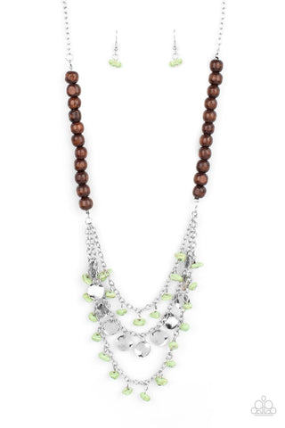 Plains Paradise - Green Necklace