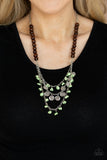 Plains Paradise - Green Necklace