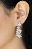 Frond Fairytale - White Post Earring