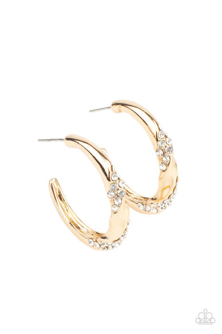 Subliminal Shimmer - Gold Hoop Earring