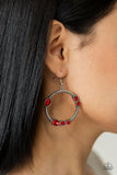 Glamorous Garland - Red Earring